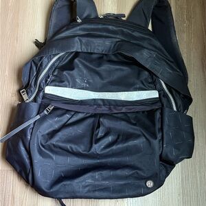 lululemon athletica Black Backpack with Reflective Accent